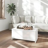 vidaXL Klubska mizica visok sijaj bela 90x50x41,5 cm iverna plošča Cene