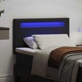  LED glava kreveta Crna 90 cm Lažna koža | shoptok.hr