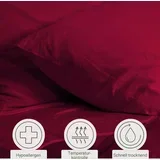 prevleke za blazine iz bambusa 80 x 80 cm, 2-delni set - burgundy