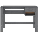  Radni stol HAMAR tamnosivi 110 x 40 x 75 cm od masivne borovine | shoptok.hr