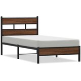  Okvir kreveta bez madraca smeđa boja hrasta 90x190 cm drveni | Eponuda.com