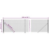  Mrežna ograja s prirobnico zelena 1,1x25 m | Shoptok.si