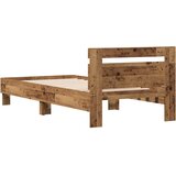  Krevetna konstrukcija s uzglavljem Staro drvo 203 x 95 x 70 cm | shoptok.hr