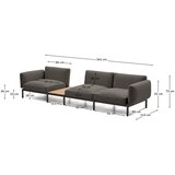 Kave Home Tamno siva podstavljena vrtna sofa Sorells – | shoptok.hr
