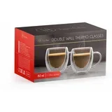 Set 2 skodelic za esspresso z dvojno steno - 80 ml - 2 kos / škatla