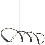 QAZQA Dizajnerska viseča svetilka črna 100 cm vklj. LED 3-stopenjsko zatemnjevanje - Wokkel | Shoptok.si