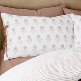 Pineapple Elephant Bela posteljnina za zakonsko posteljo 200x200 cm Woodblock Floral – | Shoptok.si