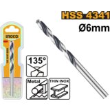 Ingco DBT1200604 HSS BURGIJA ZA METAL 6mm