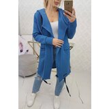 Kesi Insulated cape with hood in denim color | shoptok.hr