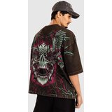 Affliction Ghost Image T-shirt black / brown lava wash | Shoptok.si