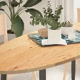 Mizna plošča 140x60x2 cm trdna hrastovina ovalna, (5000268827)