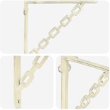  Nosači za zidne police 12 kom. Antič White 21 x 21 x 3.5 cm | shoptok.hr