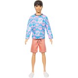 Barbie Mattel Ken Doll - Modni #219 s srajco s srci v roza in modri barvi (HRH24), (22103140) Cene