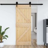  Vrata NARVIK Naravna 85 x 210 cm Masiven borov les, (5000215446) | Shoptok.si