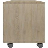 TV ormarić s kotačima boja hrasta sonome 90x35x35 cm od iverice | shoptok.hr