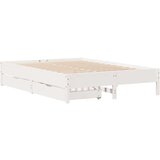 vidaXL Okvir kreveta bez madraca bijeli 150x200 cm od masivne borovine | shoptok.hr