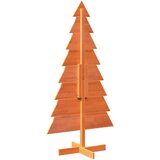 vidaXL Lesena dekorativna novoletna jelka rjava 150 cm trdna borovina | Shoptok.si