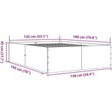  Okvir za krevet boja hrasta 135x190 cm konstruirano drvo | shoptok.hr