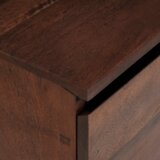 vidaXL Omare in policami za shranjevanje medijev s polico medeno rjava | Shoptok.si