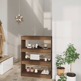 vidaXL Ormarić za knjige / pregrada smeđi hrast 80x30x103 cm drveni Cijene