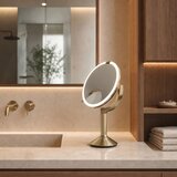 Simplehuman Kozmetično ogledalo z lučjo/povečevalno (5x povečava/10x povečava) &amp;oslash; 20 cm Trio &amp;ndash; Slike