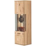 Livetastic VISEČA VITRINA, furnirano, masivno hrastova prečka barve hrasta | Shoptok.si
