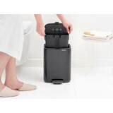 Brabantia Mat crna željezna kanta za smeće s pedalom 7 l Bo – | shoptok.hr