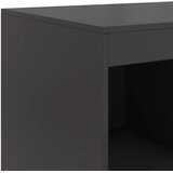  Visoka komoda crna 67 x 39 x 95 cm čelična | Shoptok.si
