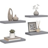  Plutajuće zidne police 4 kom sive 50 x 23 x 3,8 cm MDF | shoptok.hr