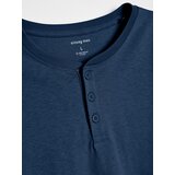 Sinsay Pamučna henley majica s dugim rukavima | shoptok.hr