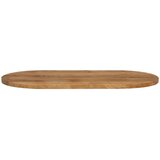 vidaXL Mizna plošča 140x60x2,5 cm ovalna trden mangov les | Shoptok.si