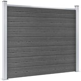  Set panela za ogradu WPC 872 x 146 cm crni | shoptok.hr