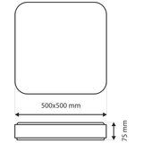  LED prigušiva plafonska svetiljka UNA LED/60W/230V 2700-6500K + daljinski upravljač | Eponuda.com
