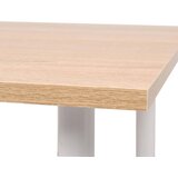  Jedilna miza 120x60x73 cm barva hrasta in bela | Shoptok.si