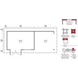 Male kuće Drvena vrtna kućica ORIENTAL 3 + SD300 380 × 260 cm sa šindrom | shoptok.hr