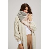 Marisse Powder Pink Checkered Scarf With Frayed Edge Cijene