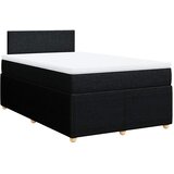  Krevet box spring s madracem crni 120 x 190 cm od tkanine | shoptok.hr
