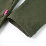  Dječja majica dugih rukava kaki 128 | shoptok.hr