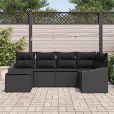 Vrtni set za objed s jastukom s pohranom 6 pcs Crna | shoptok.hr