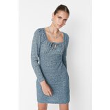 Trendyol Navy Blue Soft Mini Knitted Dress Cene