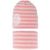 AGBO Girl's winter/ autumn set: hat and tube scarf pink Lila Cijene