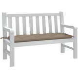 The Living Store Blazina za vrtno klop taupe 120x50x7 cm oxford tkanina - Blazina Za Vrtno Klop, (21459720) Cene
