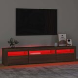 TV ormarić s LED svjetlima boja smeđeg hrasta 195x35x40 cm | shoptok.hr