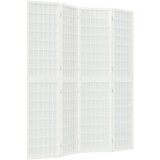  Sklopiva sobna pregrada 4 panela japanski stil 160x170cm bijela | Eponuda.ba