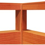  Knjižna postelja brez ležišča vošč. rjava 90x200 cm borovina, (21792407) | Shoptok.si