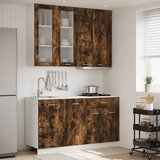  Kuhinjska jedinica LYON 4 kom. Dimljeni hrast Konstruirano drvo | shoptok.hr