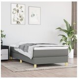  Box spring posteljni okvir temno siv 90x200 cm blago | Shoptok.si