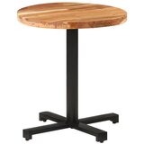 Bistro stolić okrugli Ø 70 x 75 cm od masivnog bagremovog drva | shoptok.hr