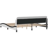  Okvir za krevet Dover bijelo-crni 200x200cm umjetna koža | shoptok.hr