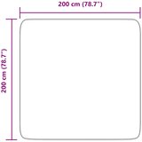  Čupavi tepih s visokim vlaknima NAVARRA crni 200x200 cm | shoptok.hr